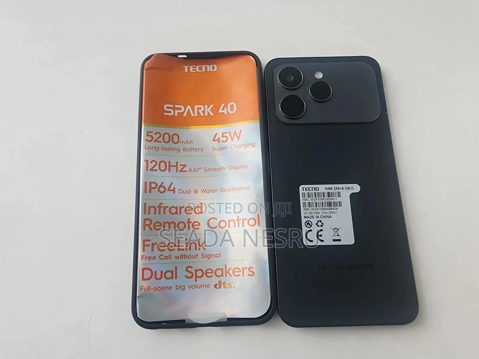 New Tecno Spark 40 256 GB Black