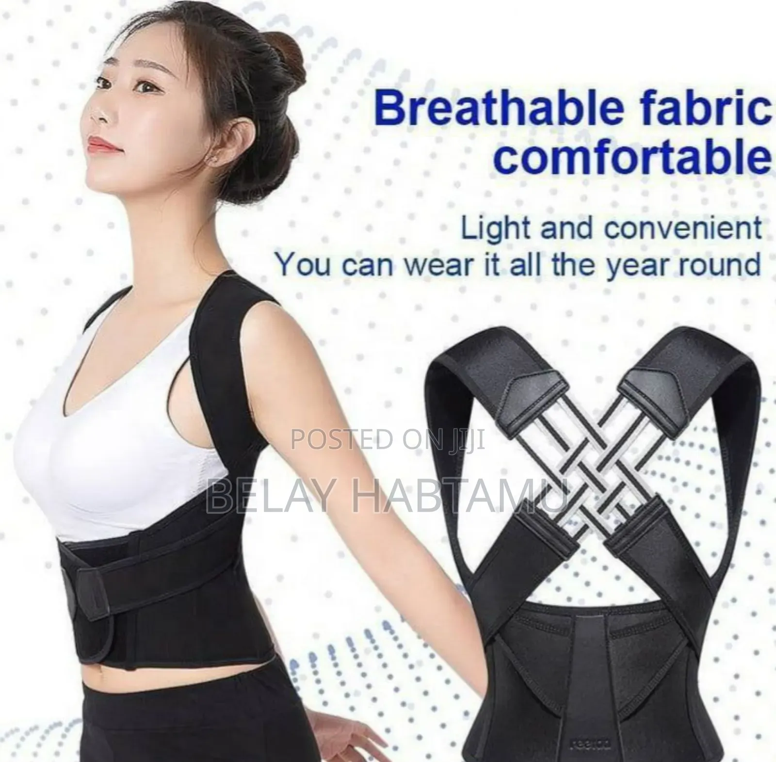 Adjustable Back Posture Corrector Belt