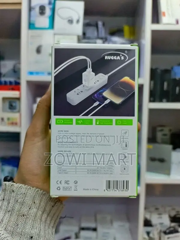 Rugga's Usb A+C 20w Usb-C to Lightning Cable – L-D05i