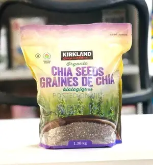 Photo - Kirkland Organic Chia Seeds – 1.36kg (Imported, Sealed Pack)