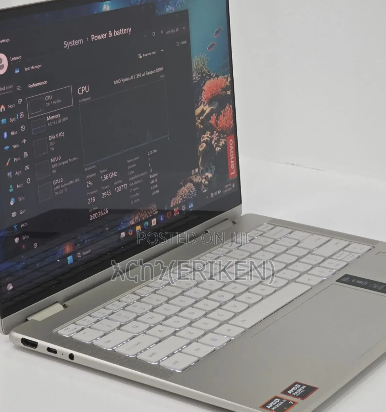 New Laptop Lenovo Yoga 7i 16GB AMD Ryzen 7 SSD 1T