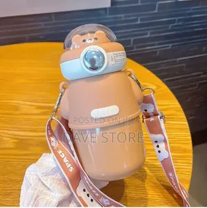 Space Bear Design Water Bottle