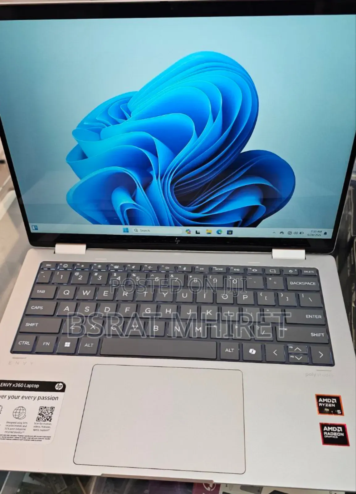 New Laptop HP Envy X360 16GB AMD Ryzen 5 SSD 512GB