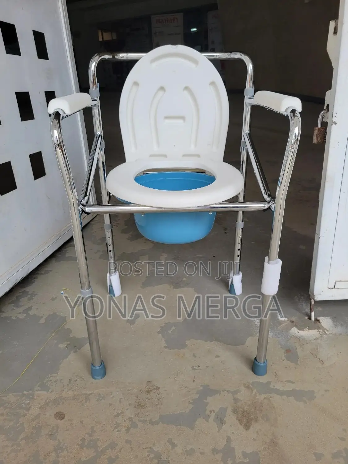 2in1 Toilet Aid蚩夾commode Chairة咬eva Soft Cushion, Rustproof