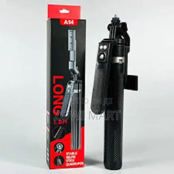 A14 Long Selfie Stick Quadrupod – 1.8m Stability Style