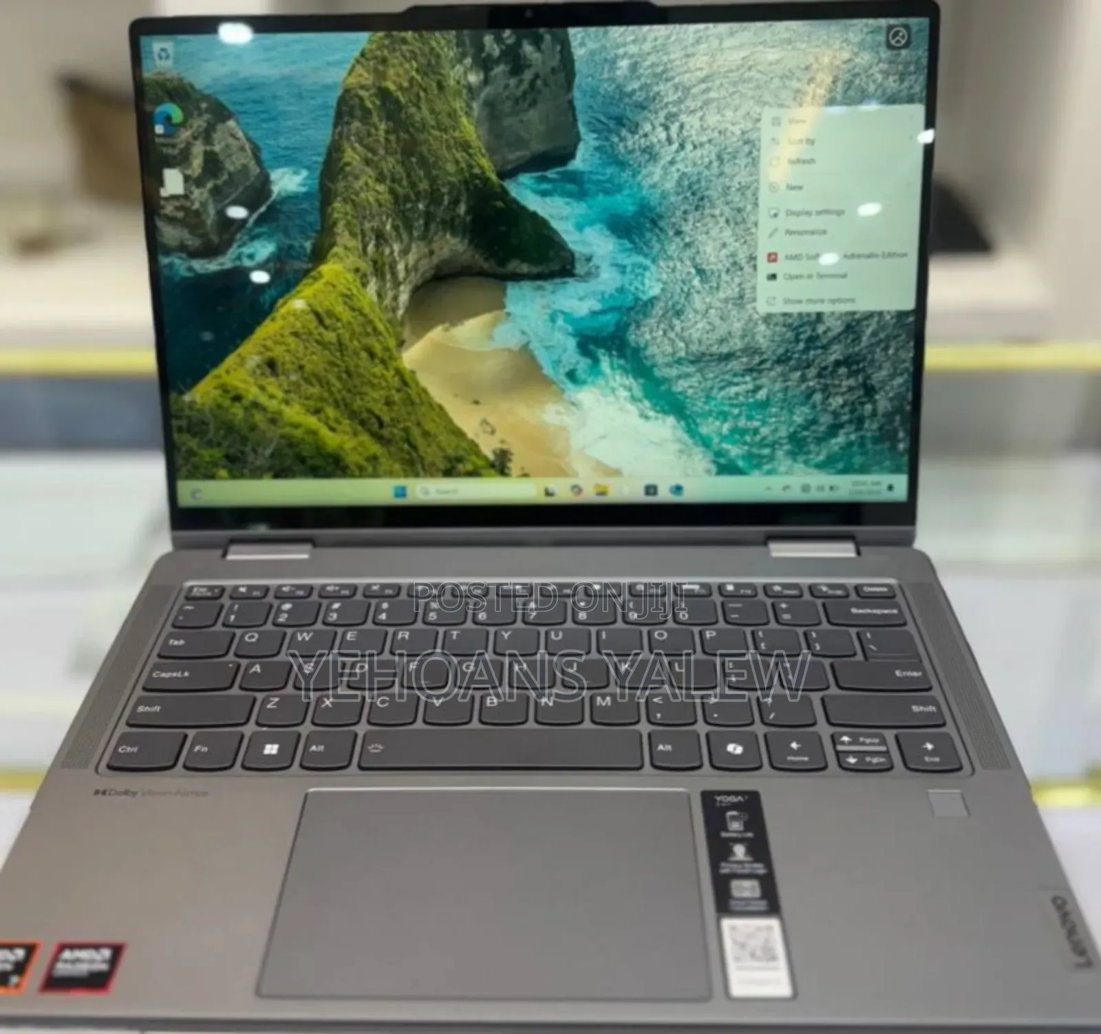 New Laptop Lenovo Yoga 7i 16GB AMD Ryzen 7 SSD 1T