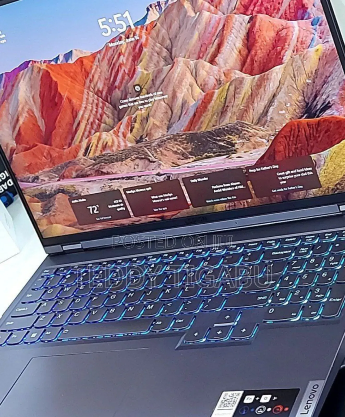 New Laptop Lenovo Legion 5 16GB AMD Ryzen 7 SSD 512GB