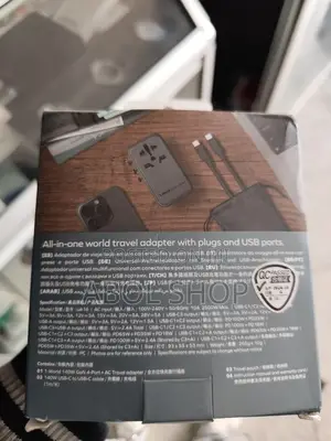 Momax Universal 4-Port Travel Gan Charger 140w + Usb-C Cable