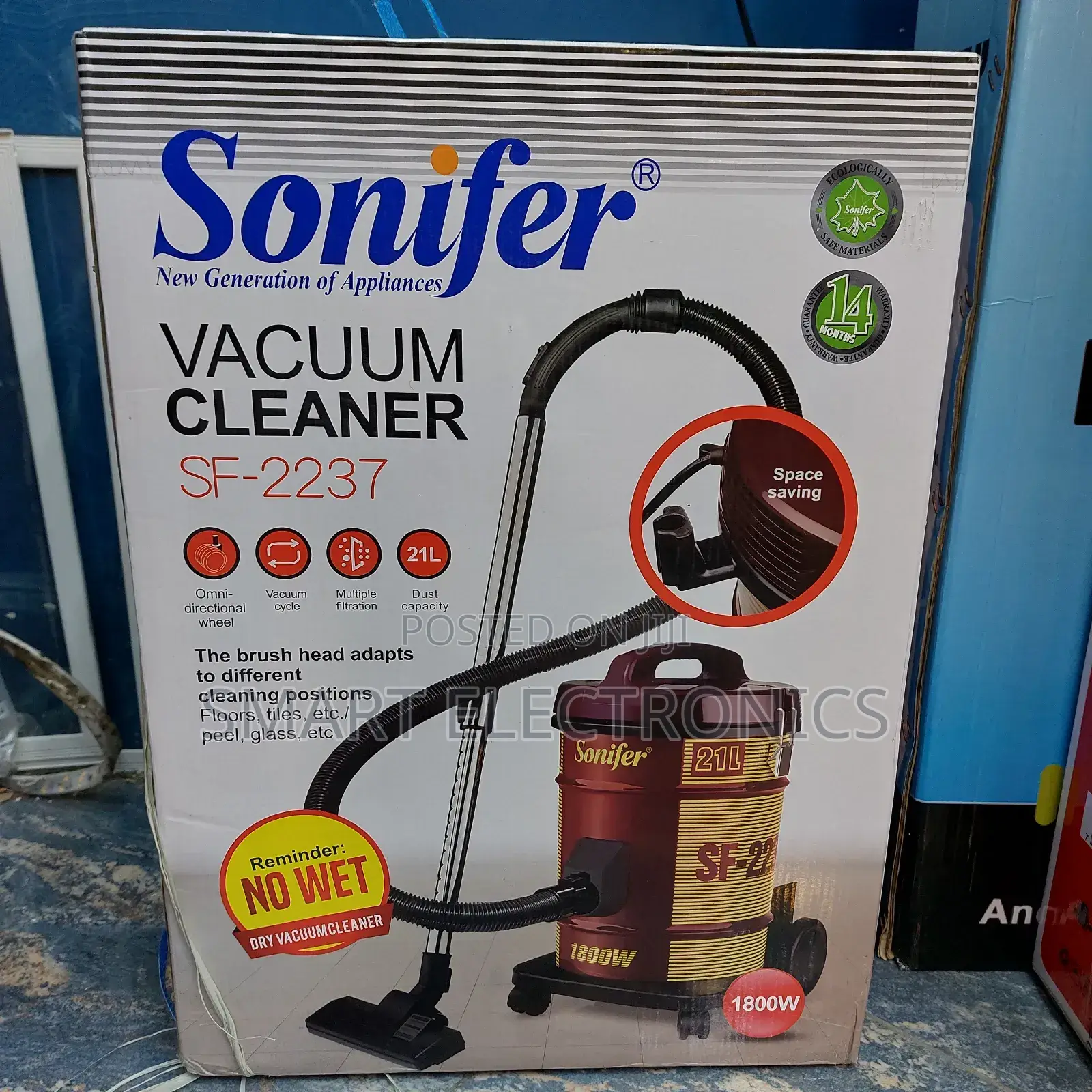 Sonifer Vacuum Cleaner 21l