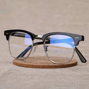 Photo - New Classic Retro Half Frame Anti Radiation Blue