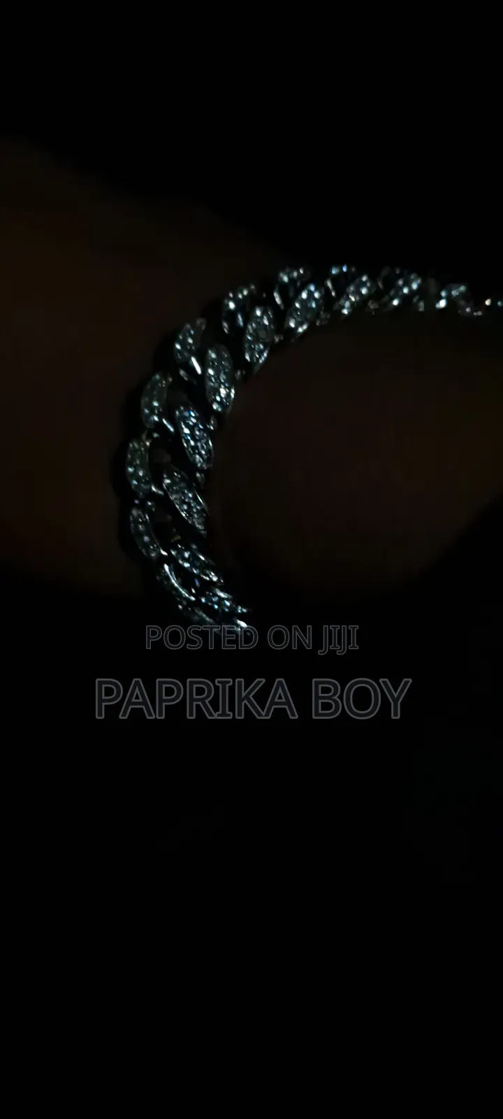 Dimond Silver Ice Out Chain