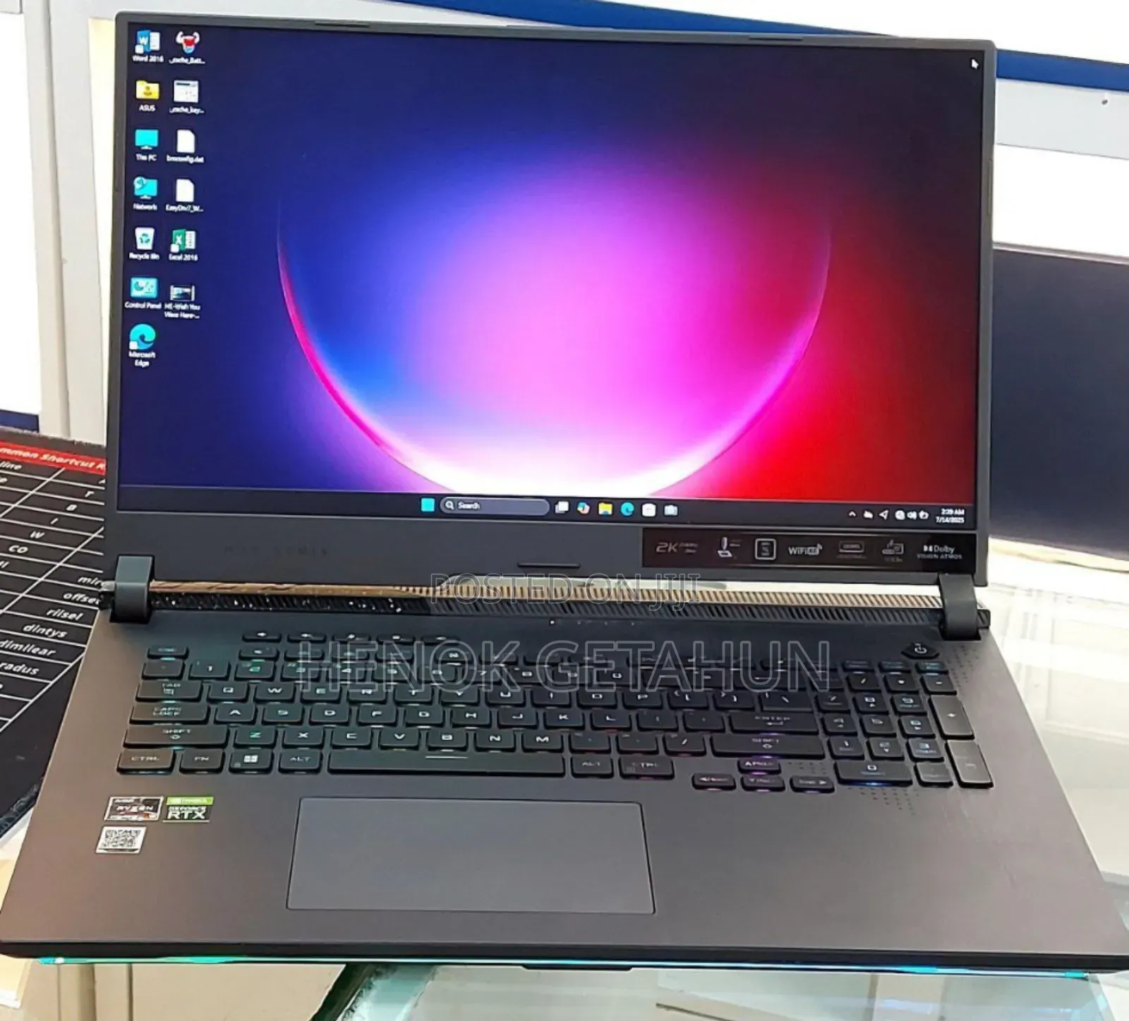 New Laptop Asus ROG Strix G15 16GB Intel Core I9 SSD 1T