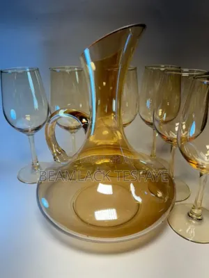 ለወይን እና ለተለያዩ የመጠጥ ማቅረቢያ እና መጠጫ ብርጭቆዎች (7 Set Glass Wears)