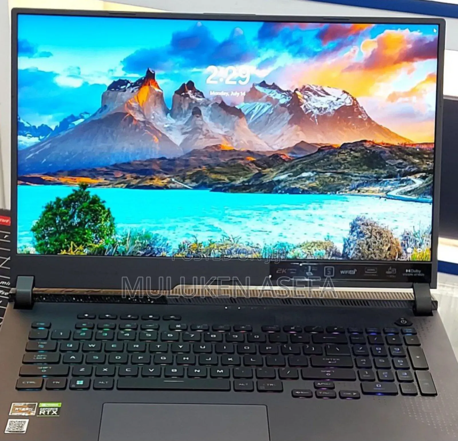 New Laptop Asus ROG Strix G17 16GB AMD Ryzen 9 SSD 1T