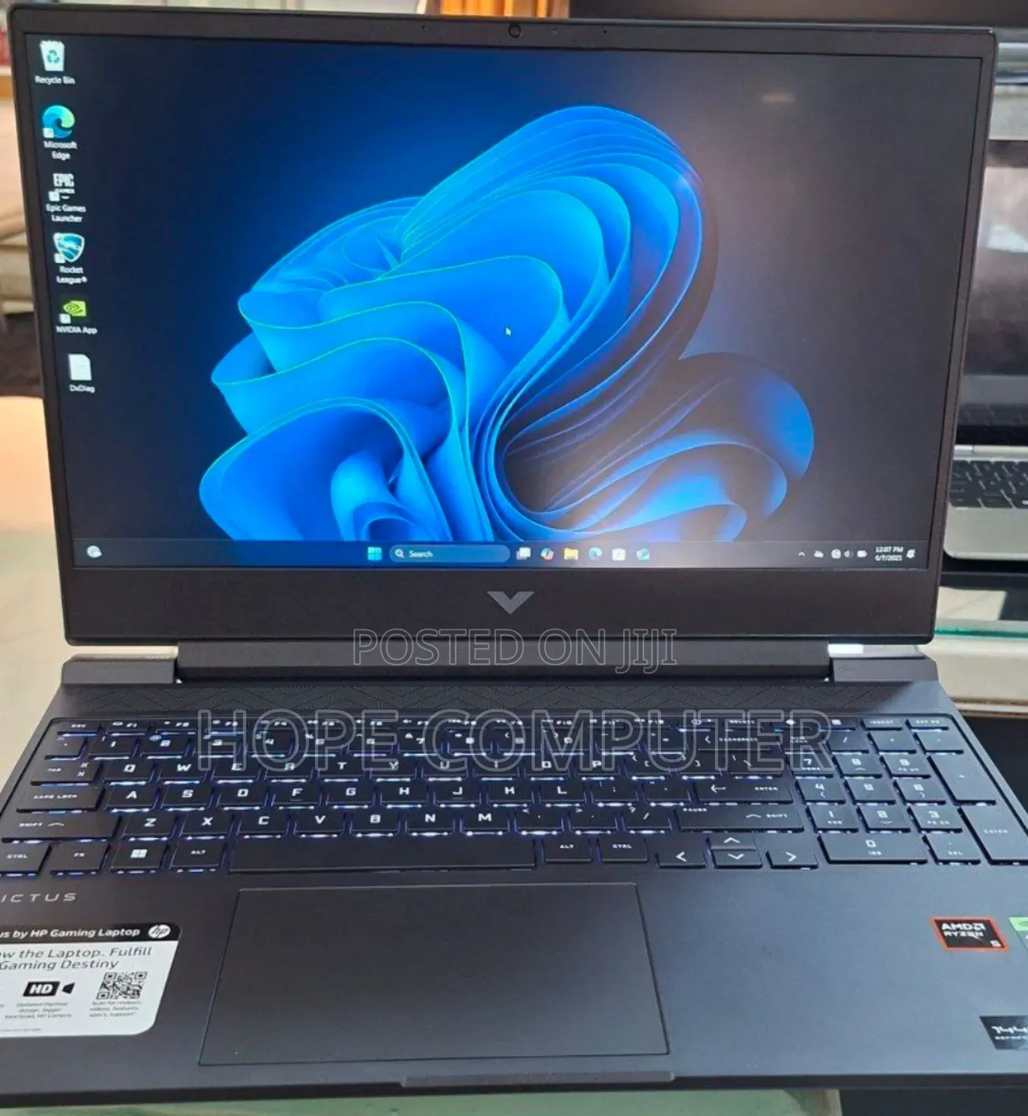New Laptop HP Victus 15 8GB AMD Ryzen 5 SSD 512GB
