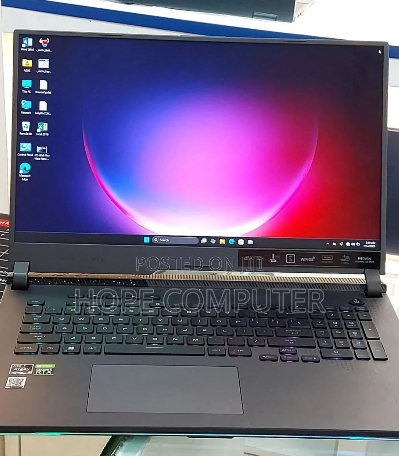 New Laptop Asus ROG Strix G15 16GB AMD Ryzen 9 SSD 1T