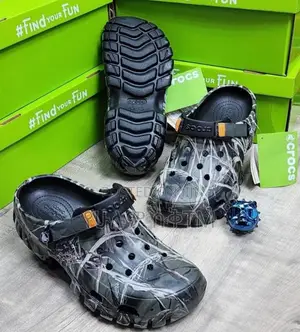 Photo - Original Crocs Off Terrain ‘Black/Grey’ Men’S Sandal Shoes
