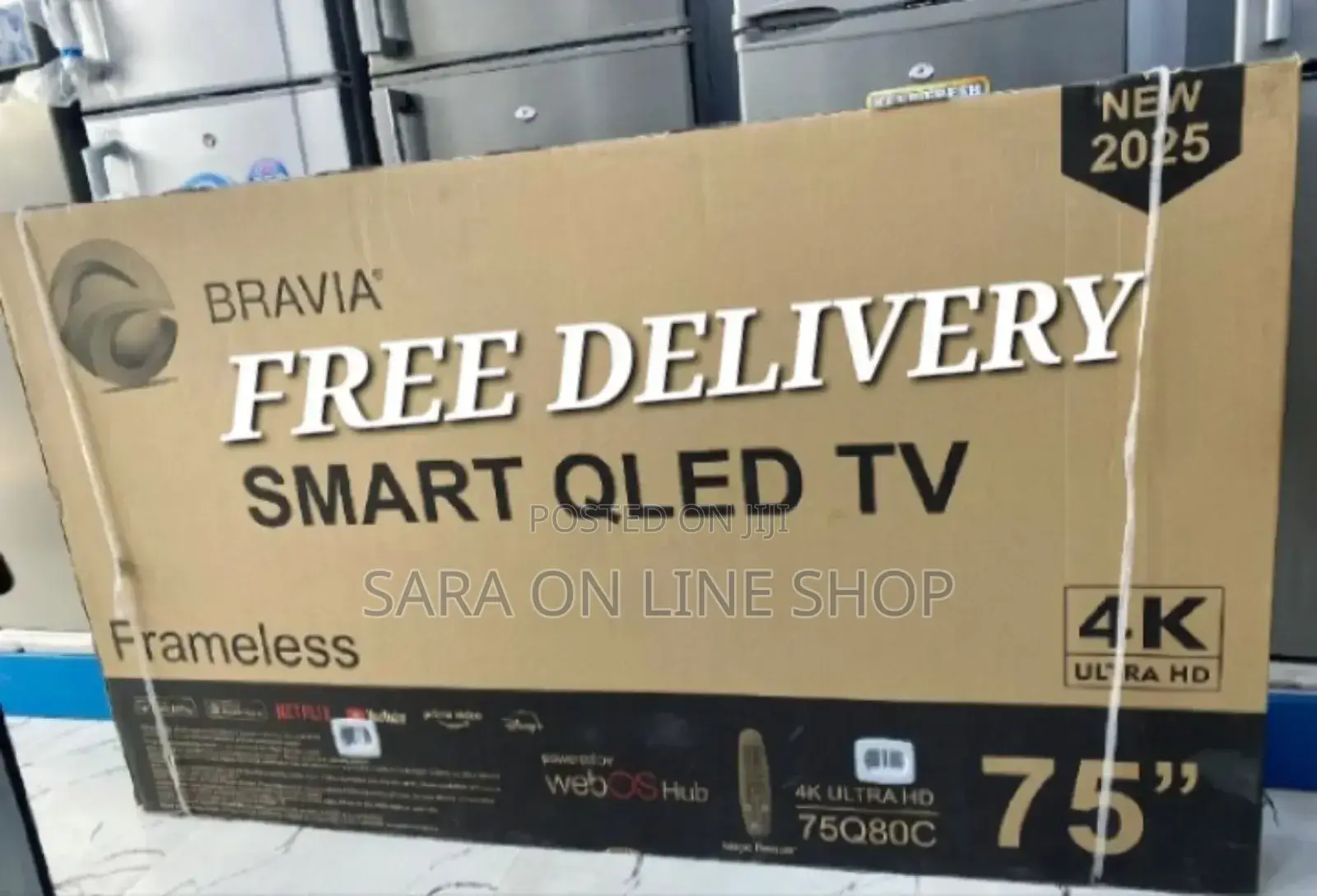 Bravia 75"Qled Tv Framless Smart Tv