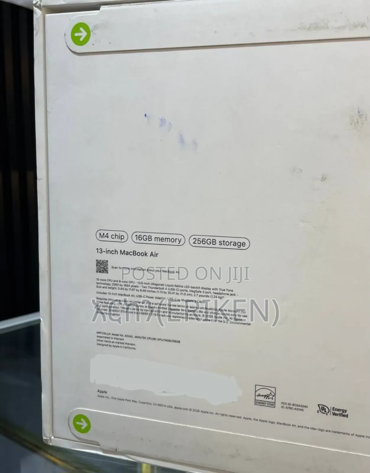 New Laptop Apple MacBook Air 2025 M4 13-Inch 16GB Apple M4 SSD 256GB