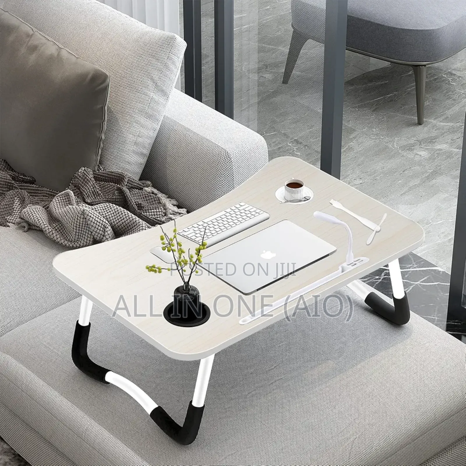 Foldable Portable Laptop Table With Cup Holder