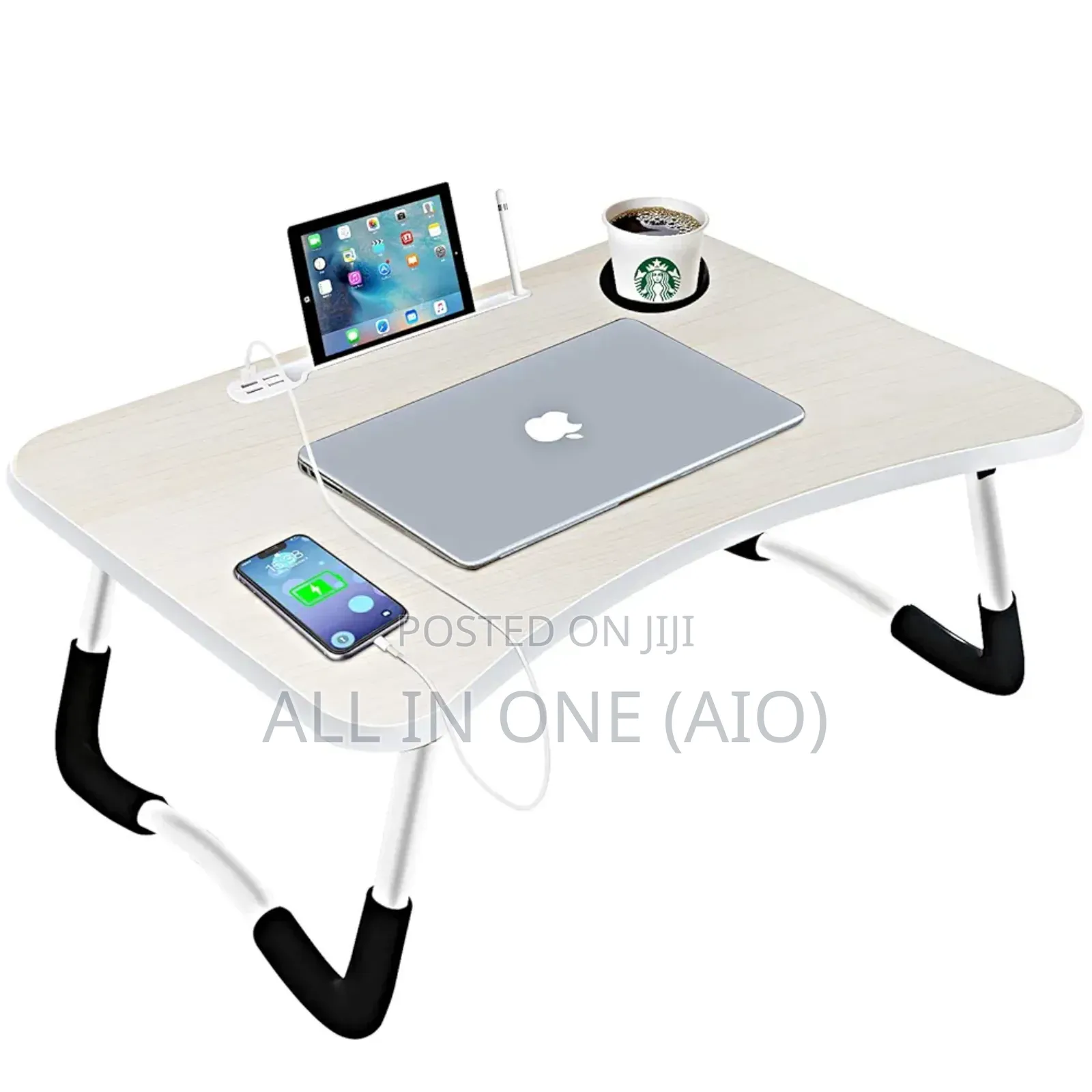 Foldable Portable Laptop Table With Cup Holder