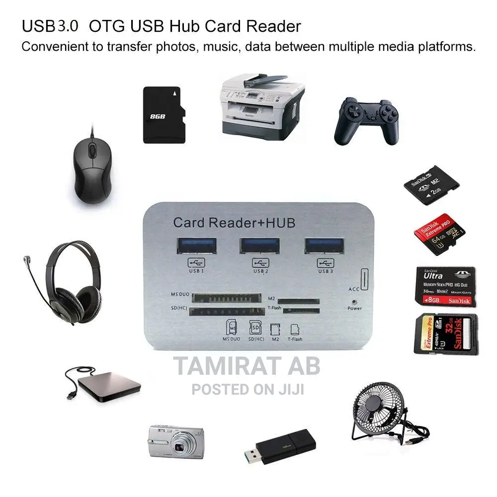 7 in 1 Hub 3.0/3.1 + Card Reader