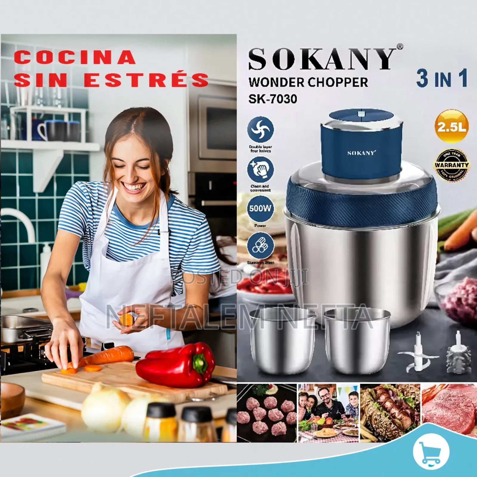 Sokany Garlic Peeler and Food Processor