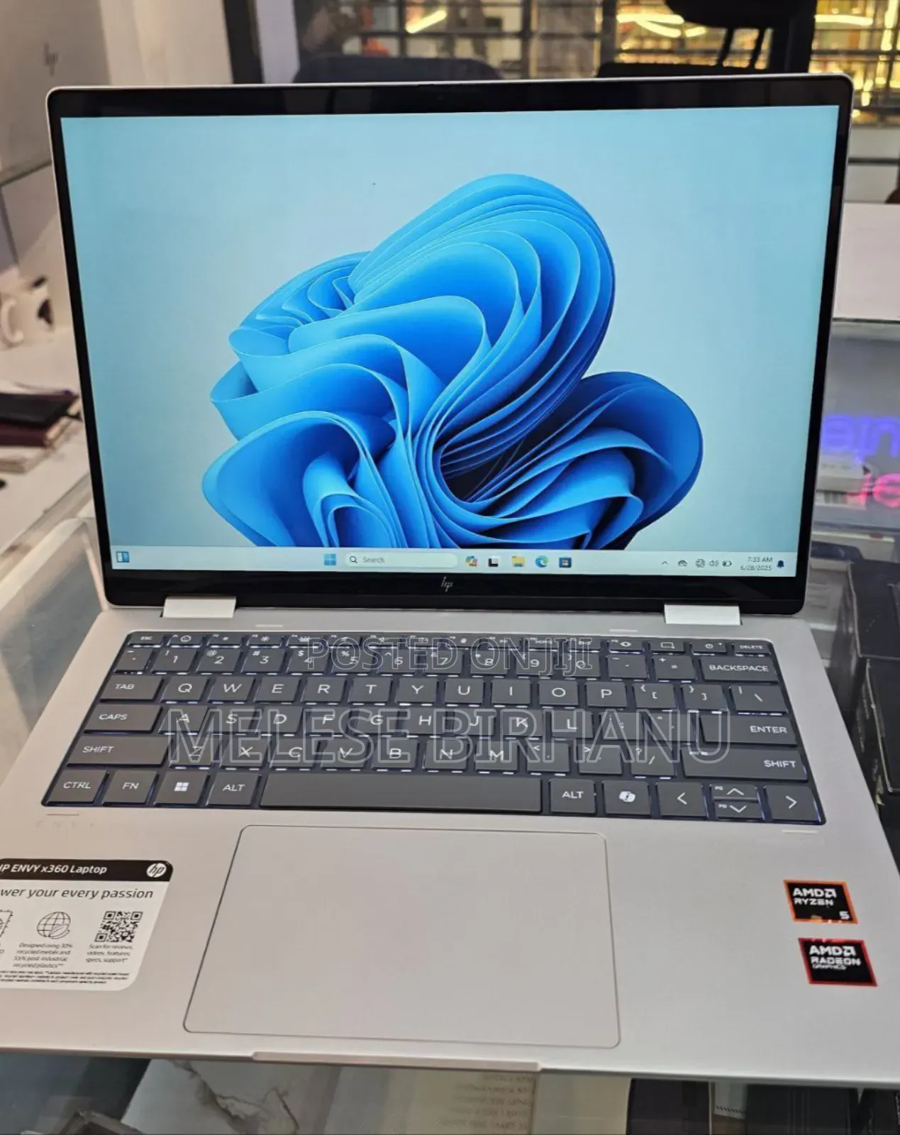 New Laptop HP Envy X360 16GB AMD Ryzen 5 SSD 512GB