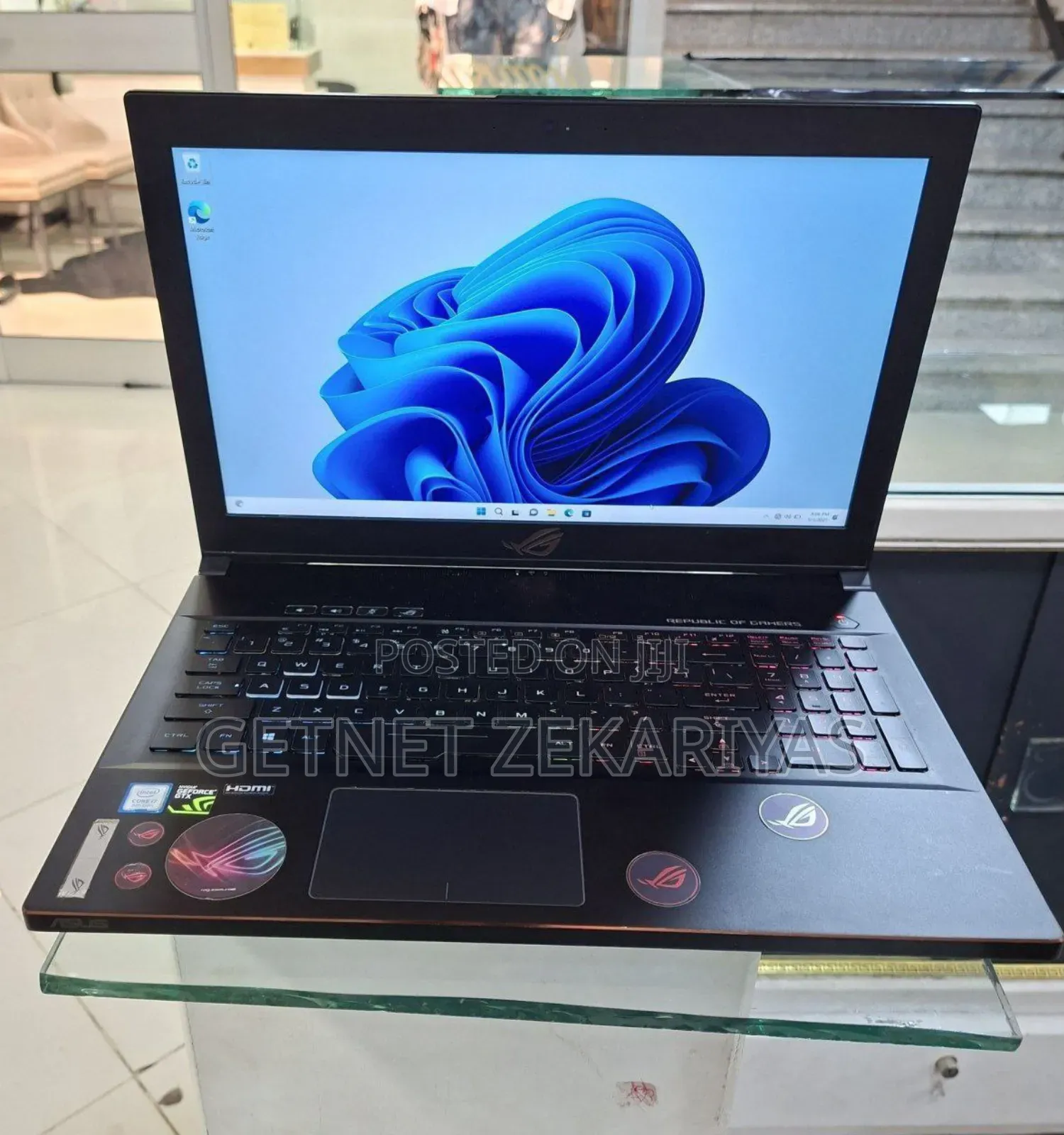 New Laptop Asus ROG Zephyrus G15 16GB Intel Core I7 HDD+SSD 128GB