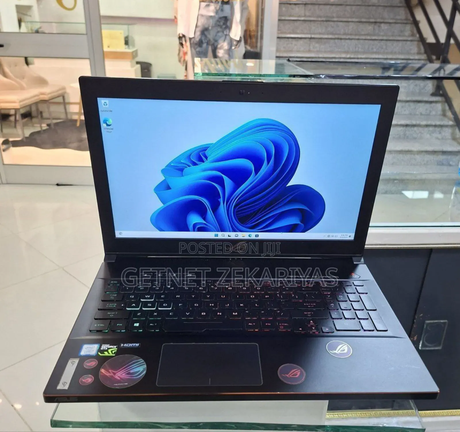 New Laptop Asus ROG Zephyrus G15 16GB Intel Core I7 HDD+SSD 128GB