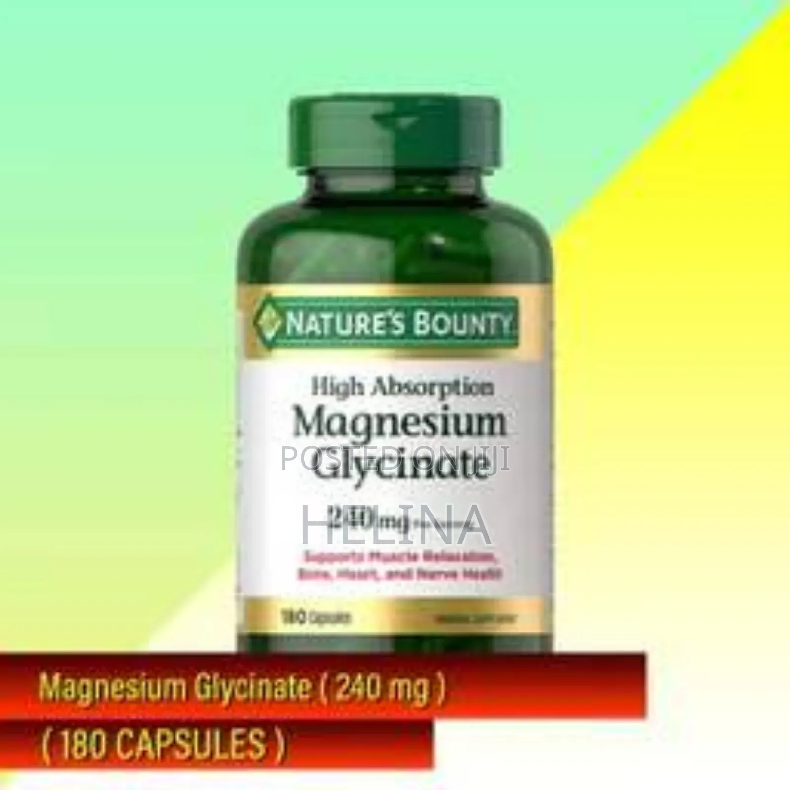 Sealed Nature's Bounty Magnesium Glycinate 240 Mg From Usa