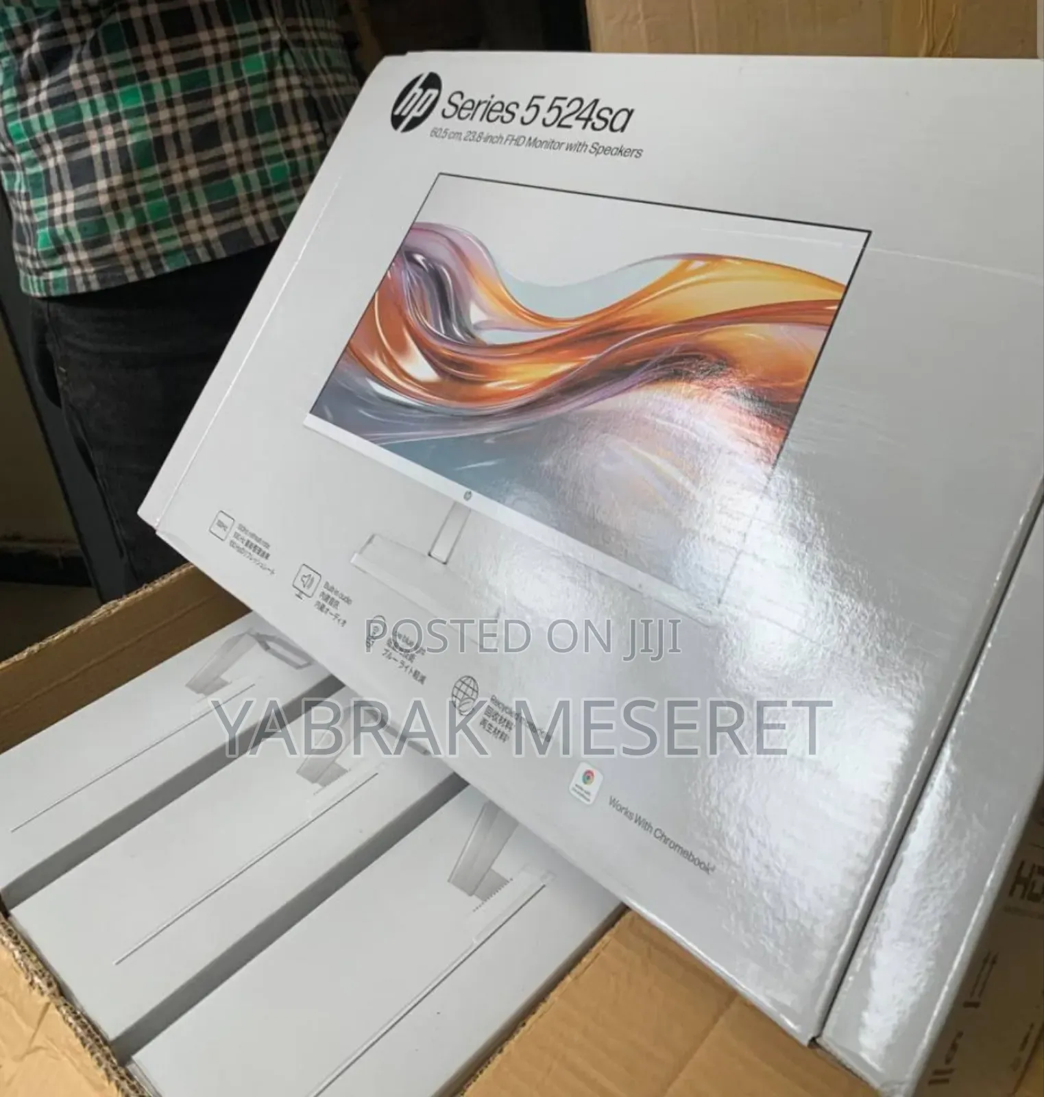 Hp Monitor Frameless Screen Size "24" Inch Scren