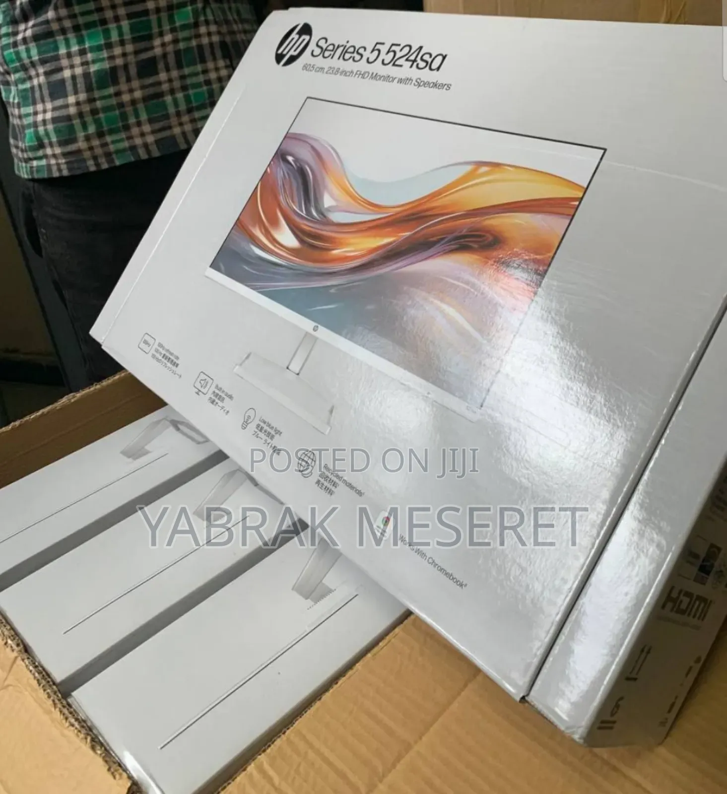 Hp Monitor Frameless Screen Size "24" Inch Scren