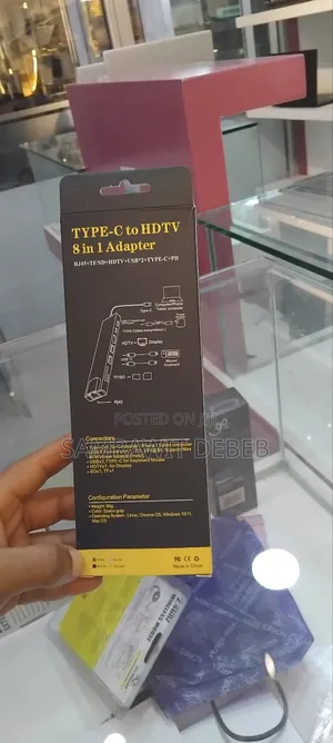 Type -C to HDTV 8 in 1 Adapter
