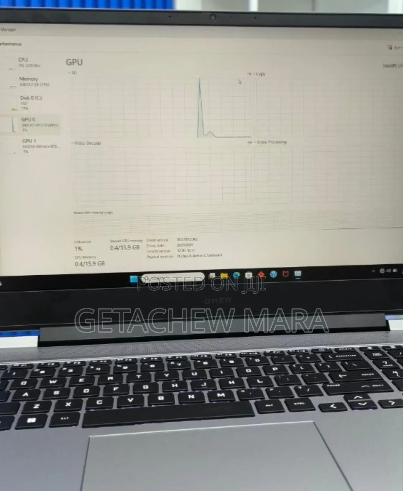 New Laptop HP Omen 15t 32GB Intel Core I7 SSD 1T