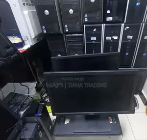 Photo - Dell and Hp Computer Monitors