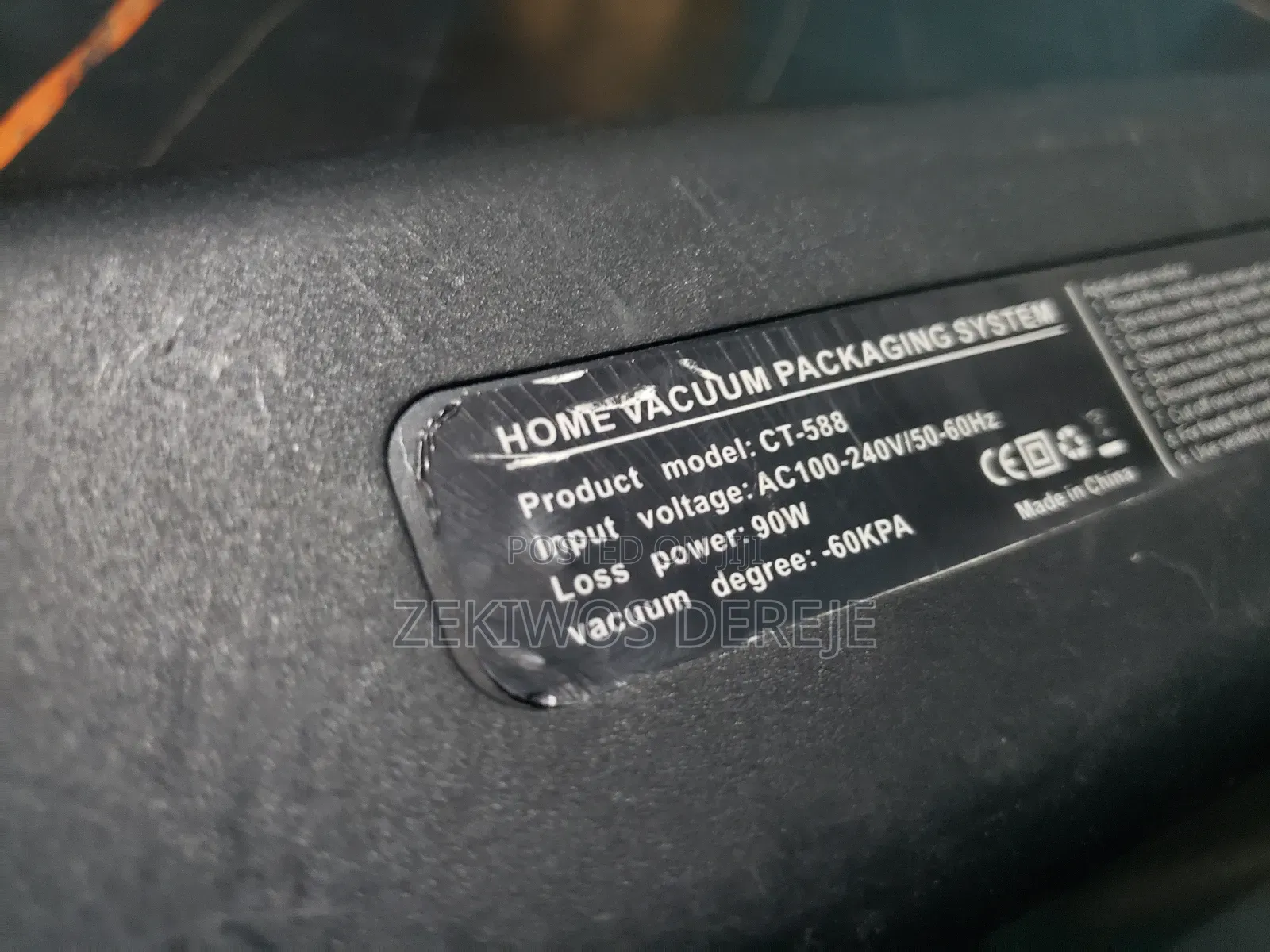 Vacuum Sealer (For Foods)