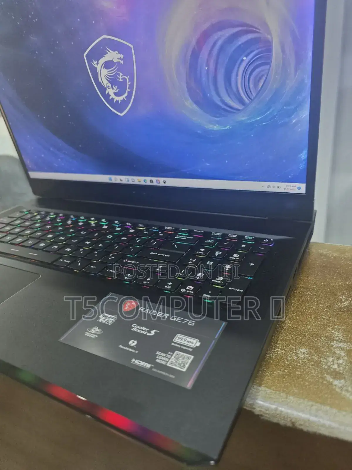 New Laptop MSI Katana GF76 16GB Intel Core I9 SSD 1T