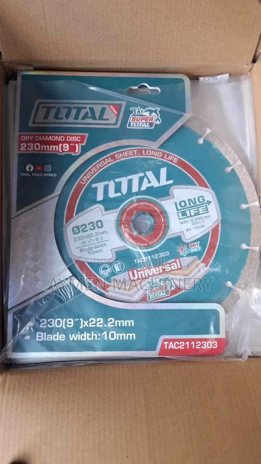 Total Diamond Disc 230mm ለሴራሚክ ለማርብል