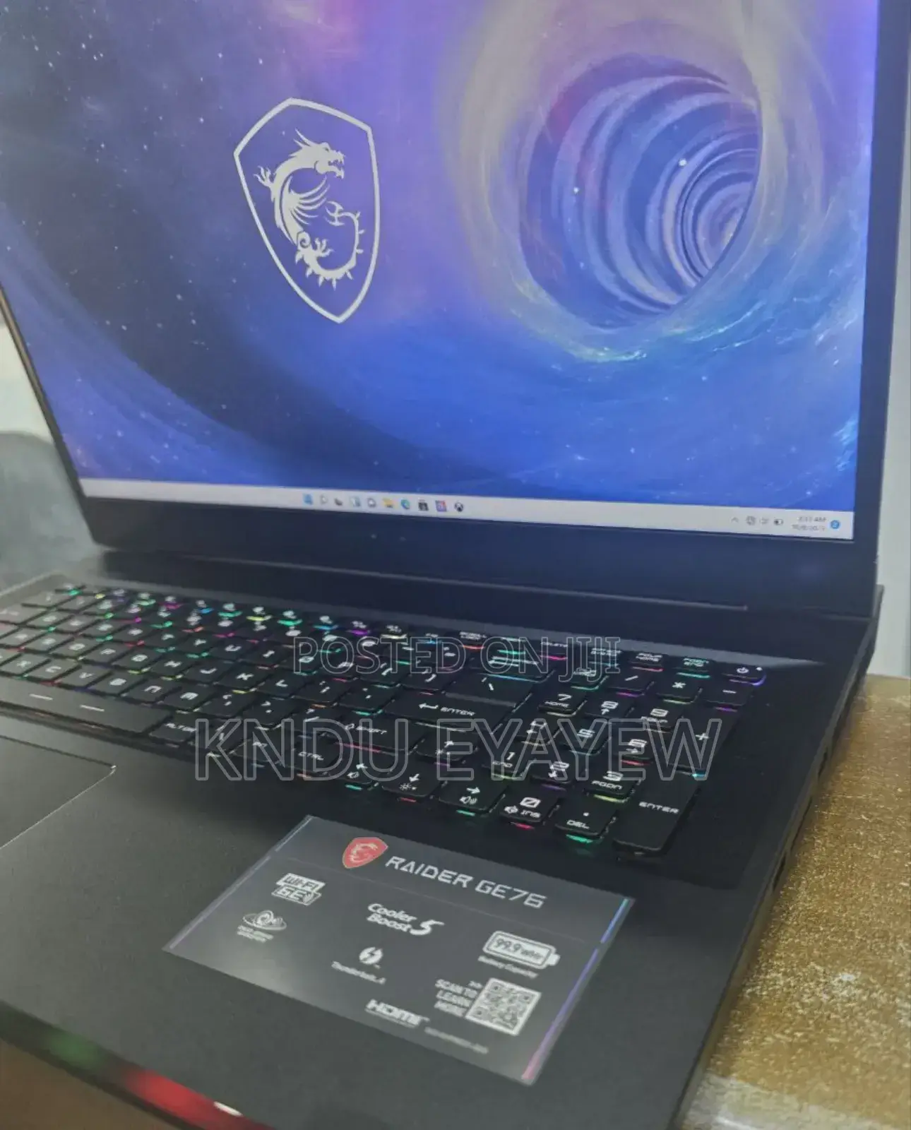 New Laptop MSI GP75 Leopard 16GB Intel Core I9 SSD 1T