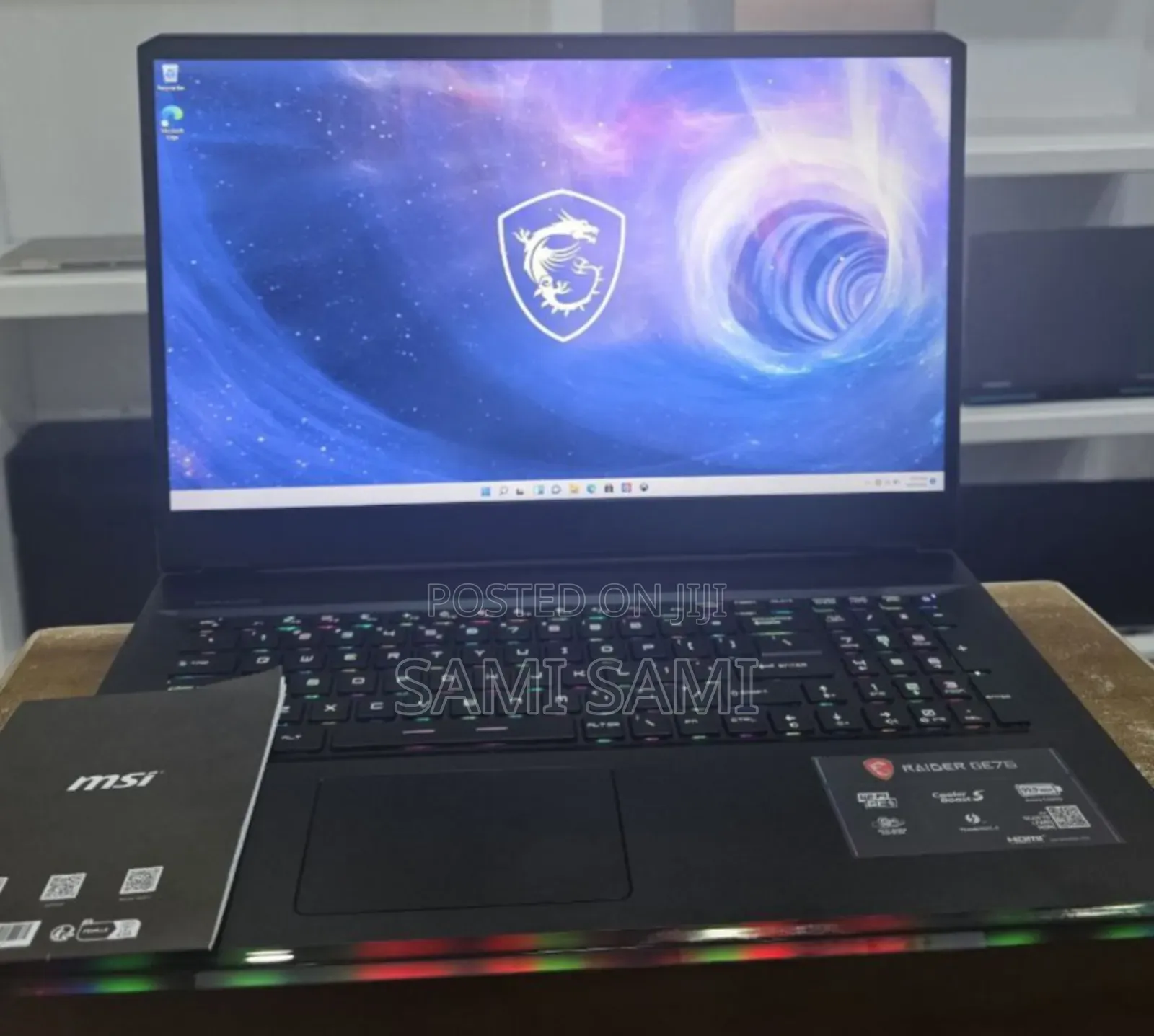 New Laptop MSI Katana GF76 16GB Intel Core I9 SSD 1T