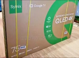 Syinix 75" Qled Smart Tv New 2025 5 Years Warranty