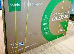 Syinix 75" Qled Smart Tv New 2025 5 Years Warranty