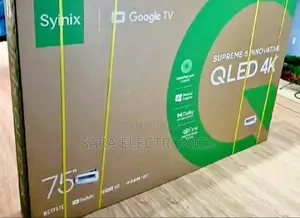 Syinix 75" Qled Smart Tv New 2025 5 Years Warranty