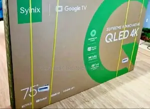 Syinix 75" Qled Smart Tv New 2025 5 Years Warranty
