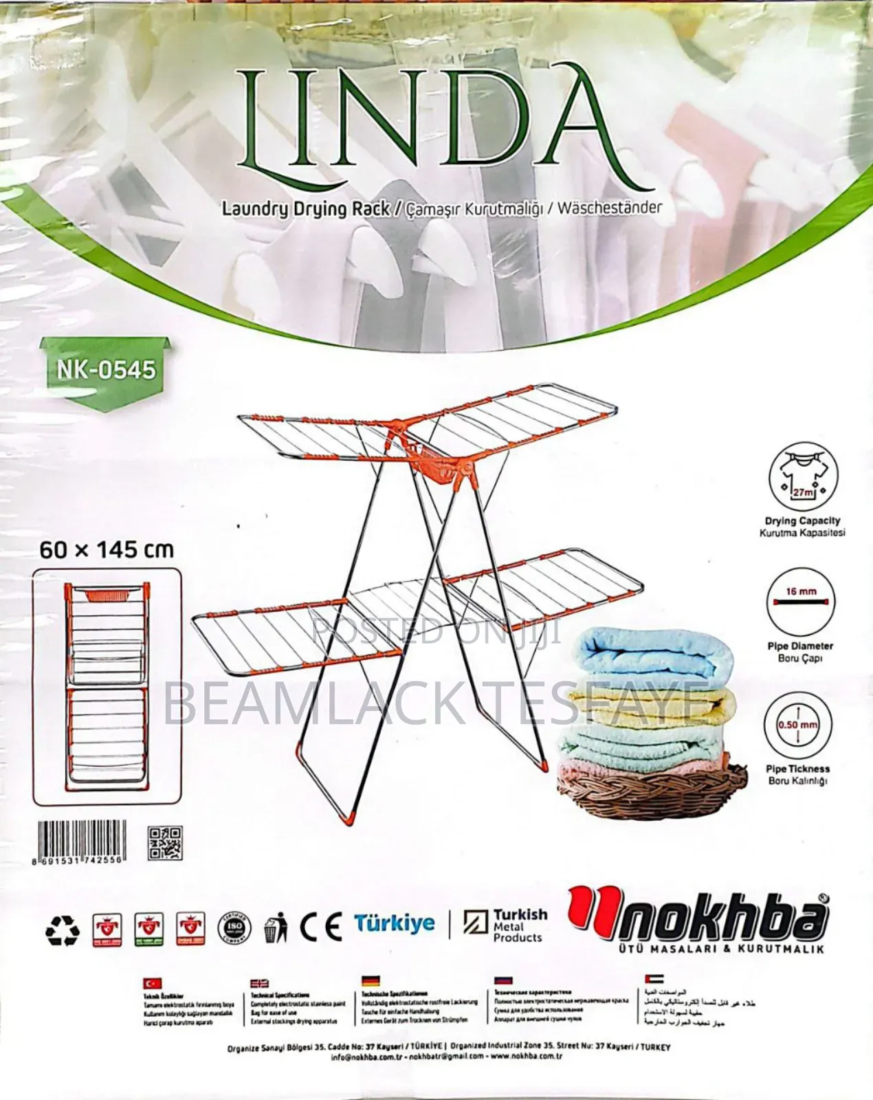 Turkish Metal Linda Drying Rack