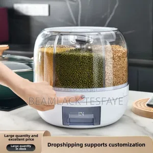 360° Rotating Rice Barrel