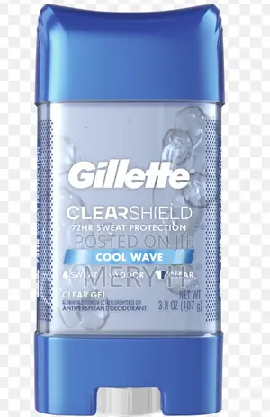 Photo - Gillette Clear Gel Deodorant–Cool Wave/Clear Shield(107g,Usa