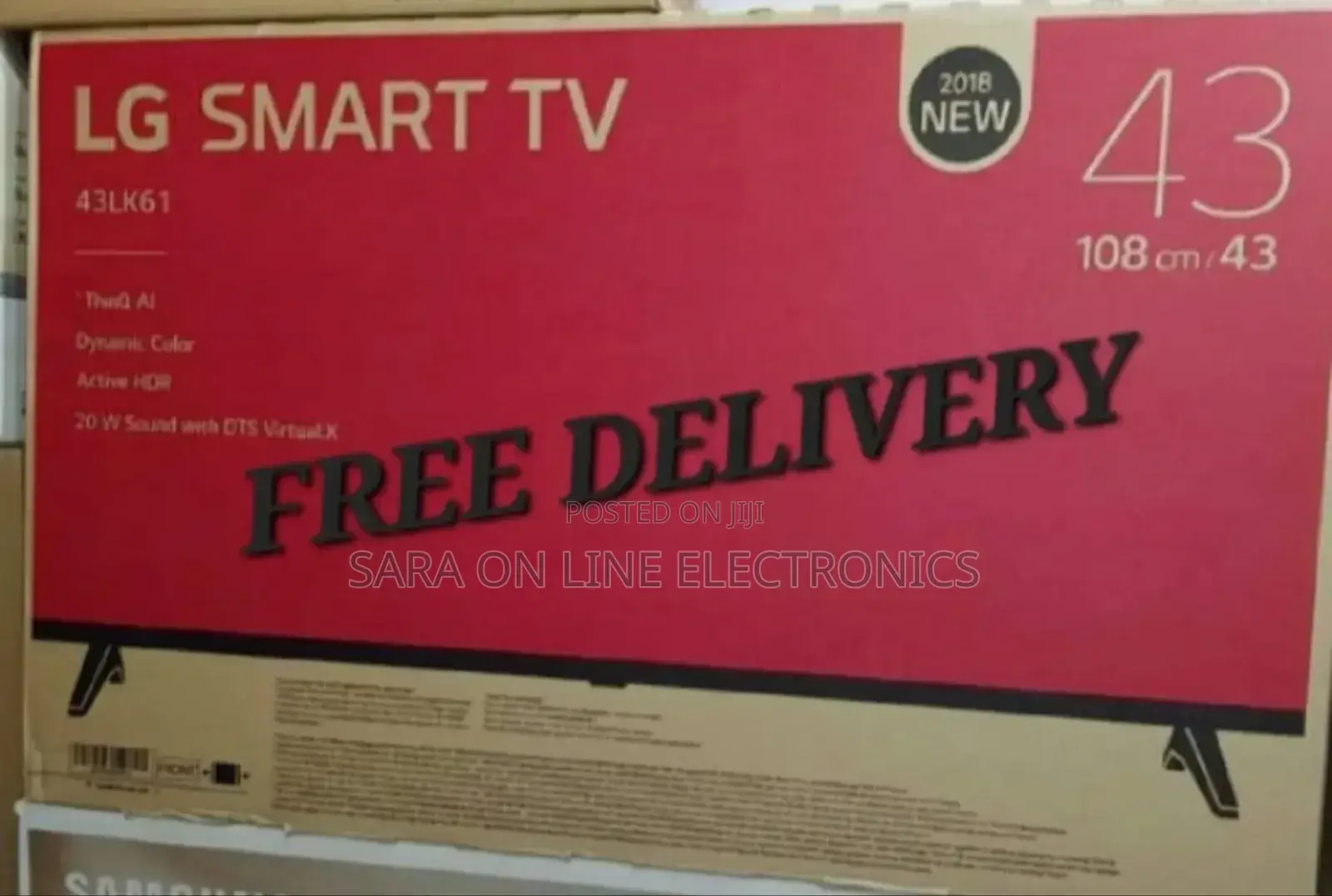 Lg 43" Single Screen 2018 Model New Paked Tv