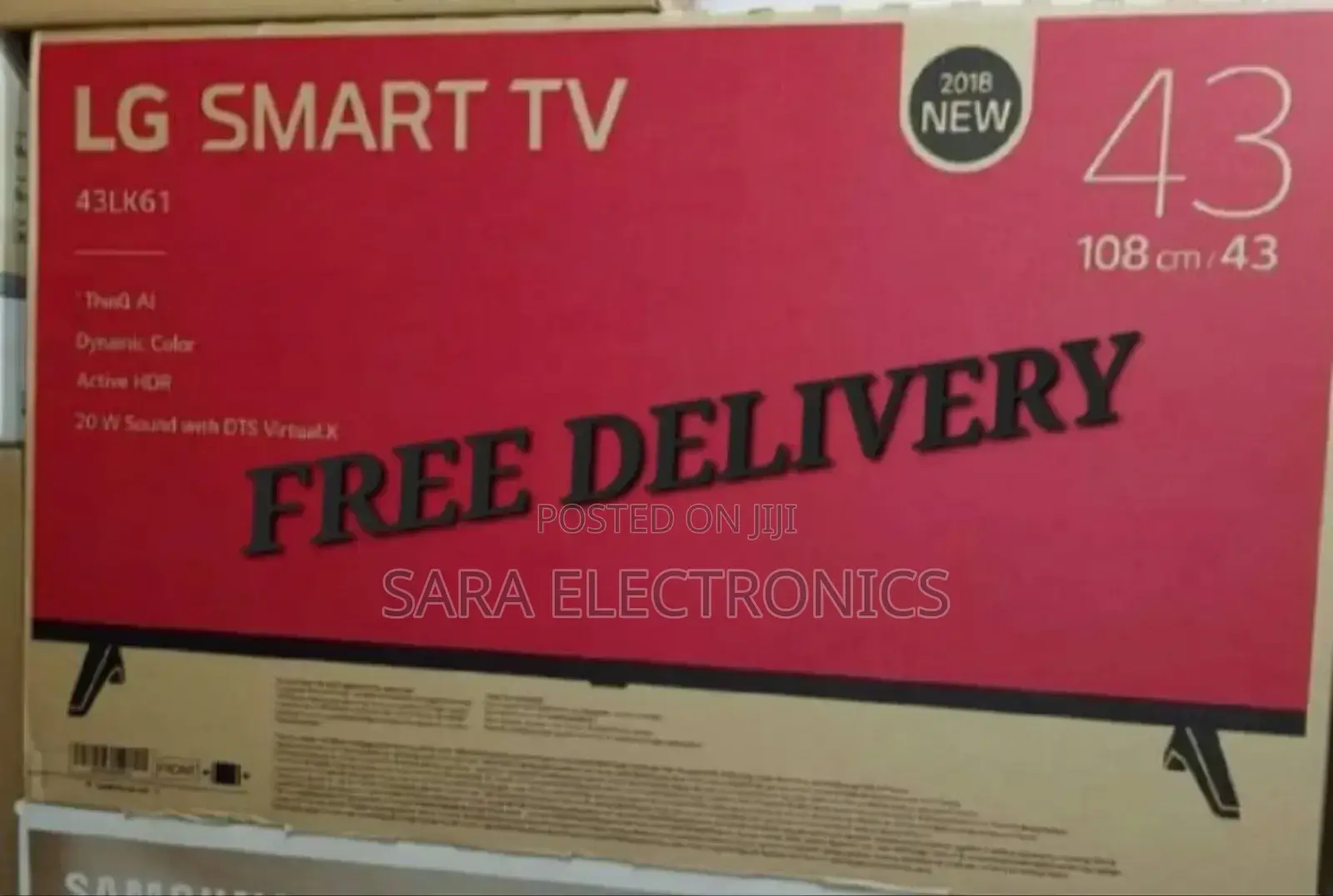 Lg 43" Single Screen 2018 Model New Paked Tv